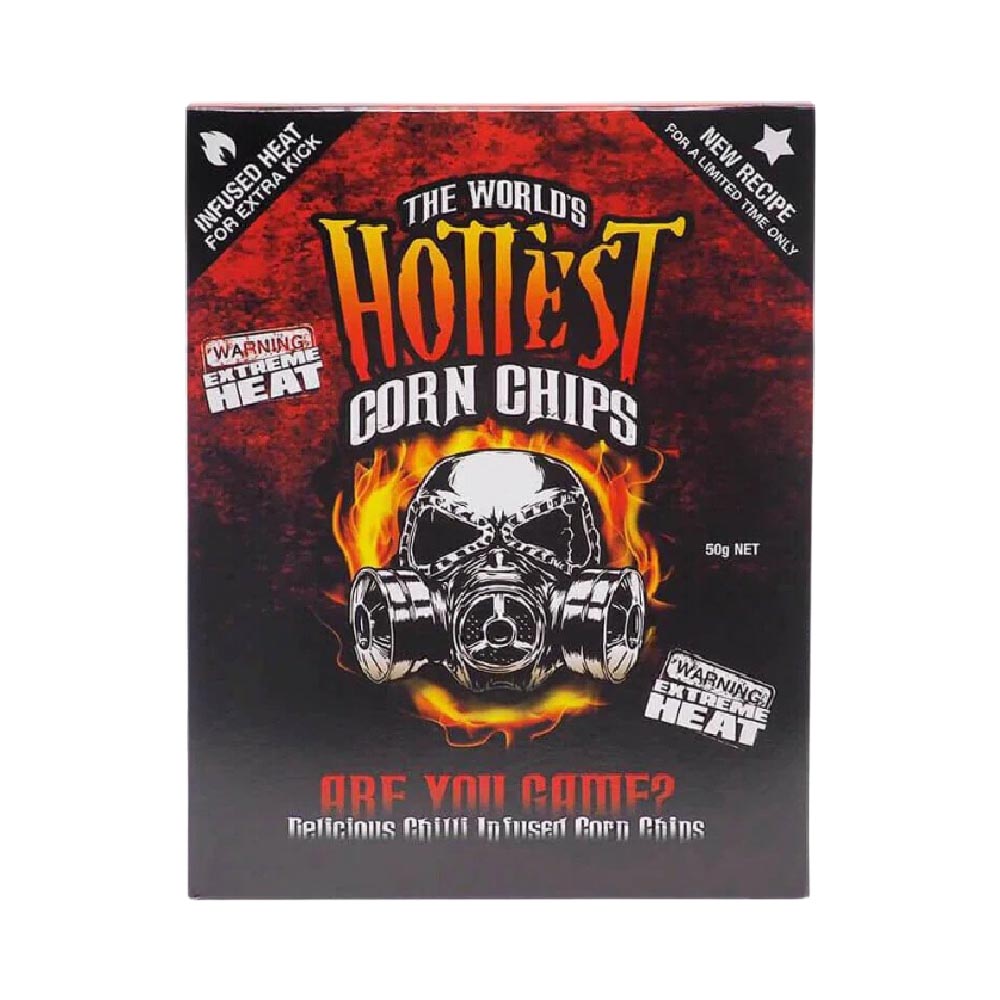 2 Pack x World's Hottest Corn Chips - Carolina Reaper & Scorpion Extreme Chilli 50g
