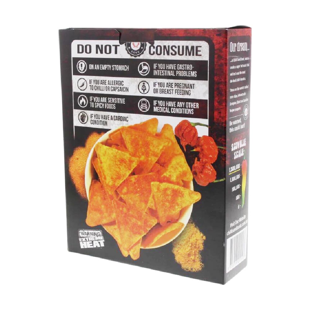 World's Hottest Corn Chips - Carolina Reaper & Scorpion Extreme Chilli 50g