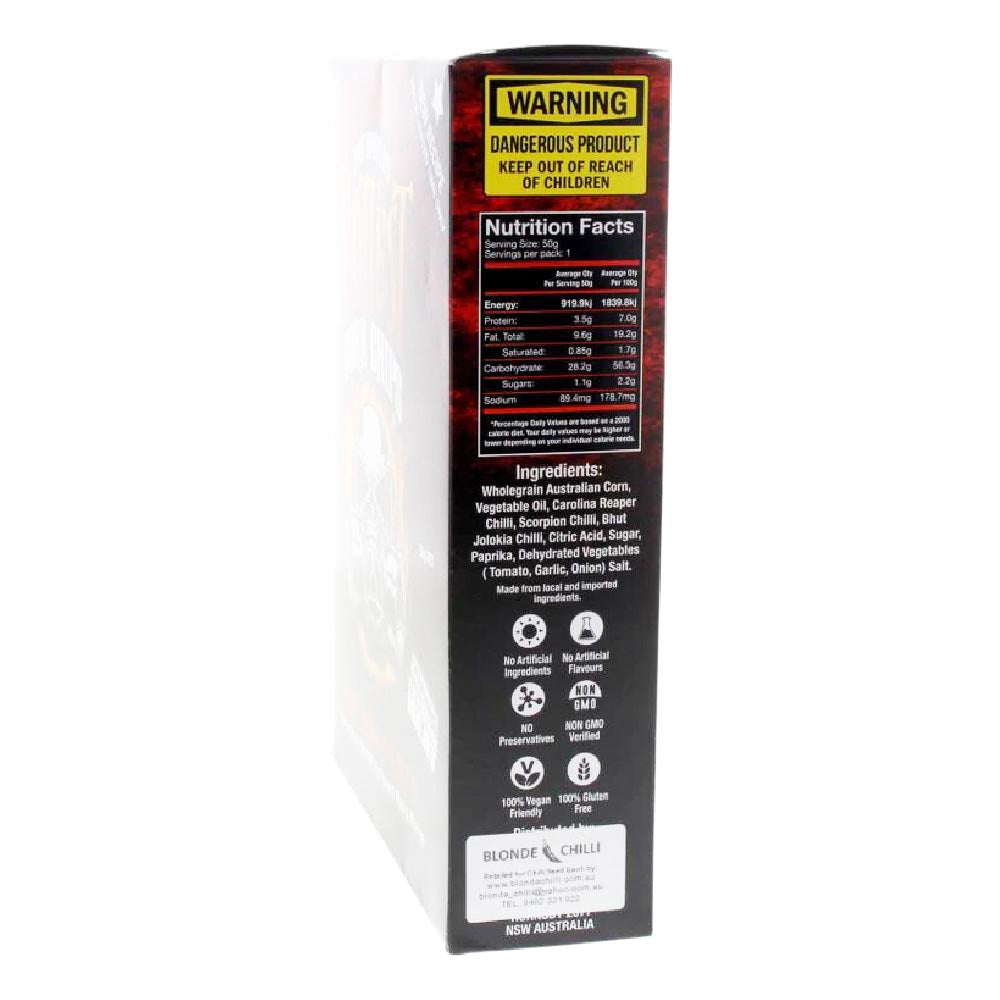 World's Hottest Corn Chips - Carolina Reaper & Scorpion Extreme Chilli 50g