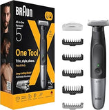 Braun All-in-One XT5 Face & Body Trim, Style, Shave with 6 Styling Tools
