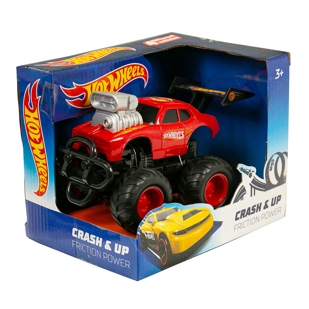 Hot Wheels Crash & Up Friction Car - 13cm