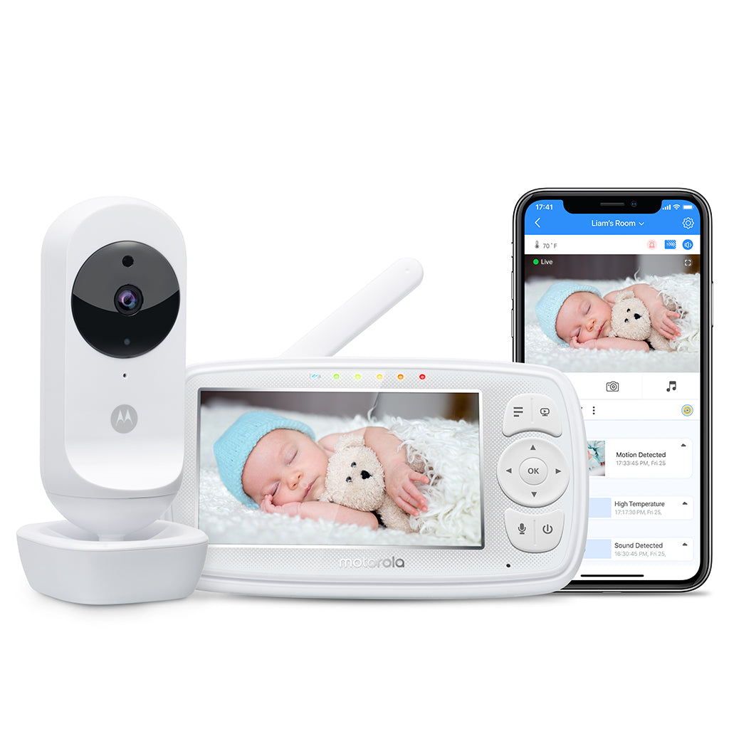 Motorola Ease44CONNECT Wi-Fi Video Baby Monitor with 4.3" HD Color Screen