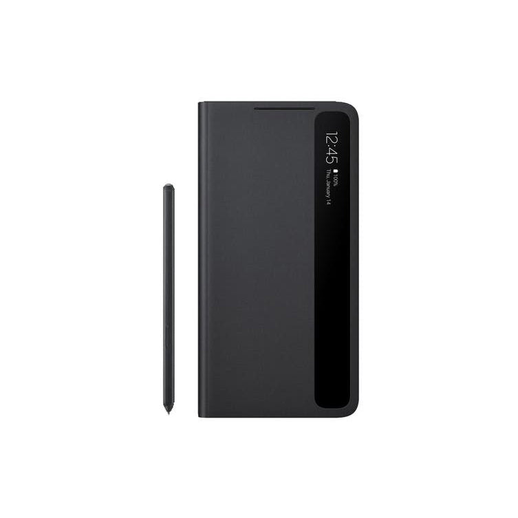 Samsung Galaxy S21 Ultra / S21 Ultra 5G Smart Clear View Case With S Pen - Black