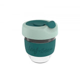 Sorrento Leaf & Bean Reusable Glass Cup - 227ml(80z)