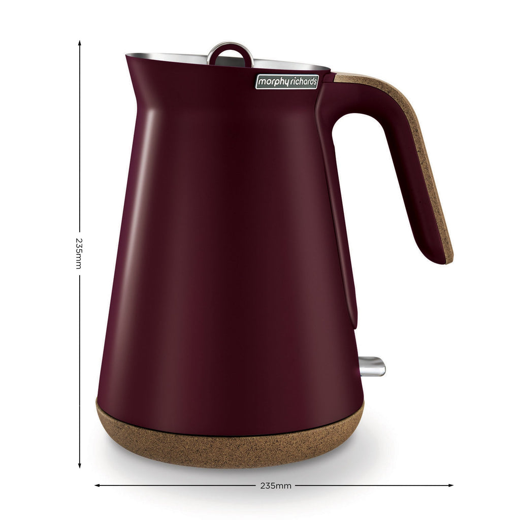 Morphy Richards 1.5L Aspect Kettle Maroon & Cork Smooth Sales