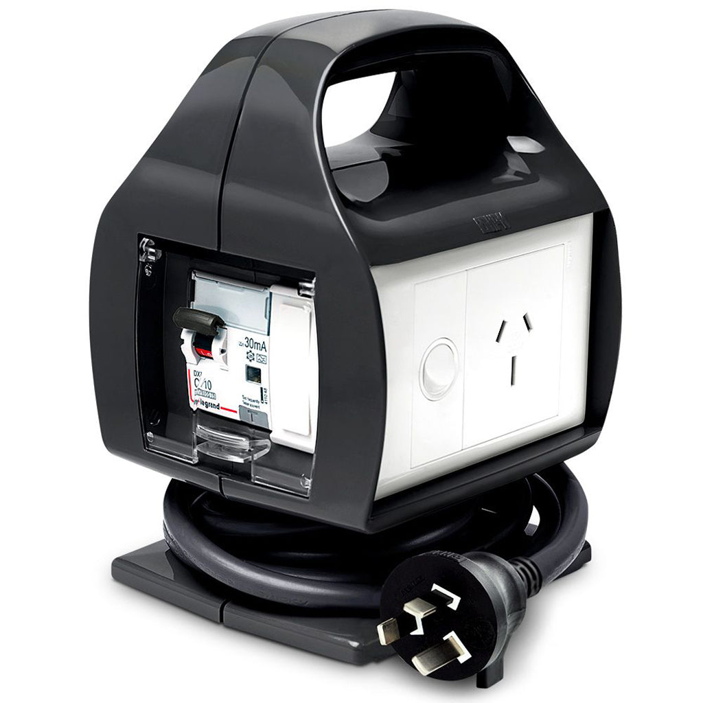 HPM Single Outlet Power Convertor 10A to 15A With RCBO Protection