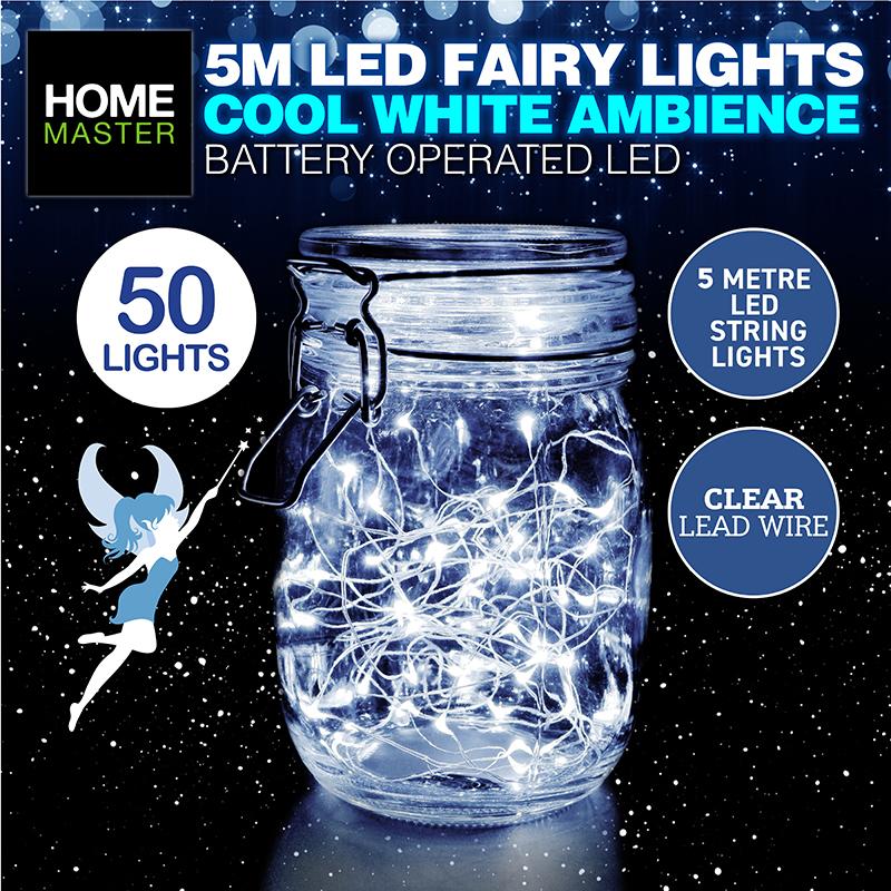 5 Metre LED Fairy String Lights - 2 Pack