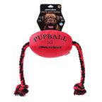 Paws & Claws Footy Oxford Rope Tugger Squeaky Plush - 75x25x20cm
