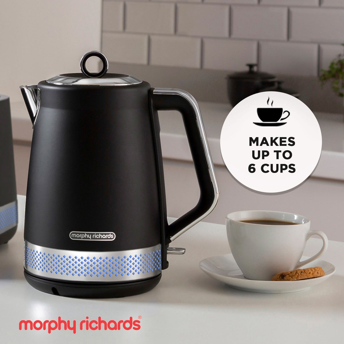 Morphy Richards 1.7L Illumination Jug Kettle - Black