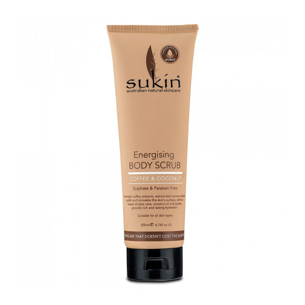 Sukin Energising Body Scrub - Coffee & Coconut  - 200mL