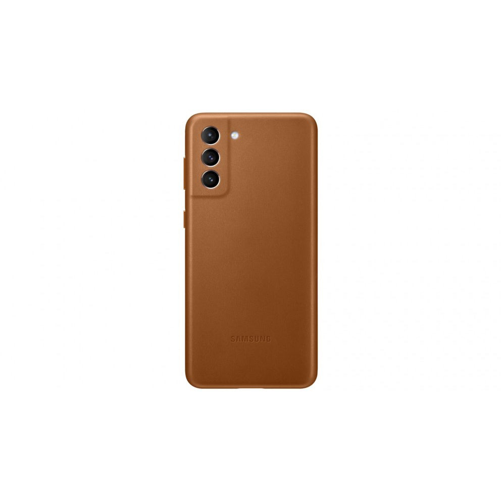 Samsung Galaxy S21 5G Leather Case - Brown