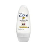 6 x Dove Invisible Dry Roll-On Anti-White Marks Antiperspirant Deodorant - 50mL