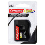 2 x Colgate Total Charcoal Oral Care Dental Floss 25m