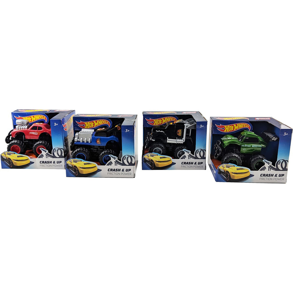 Hot Wheels Crash & Up Friction Car - 13cm