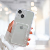 iPhone 14 Clear Jelly Case with Card Holder