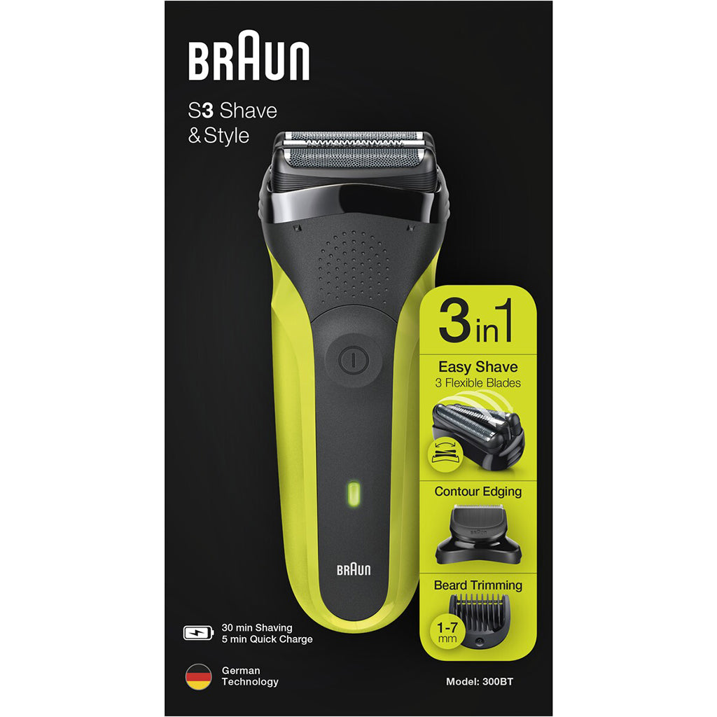 Braun Series 3 Rasierer Herren, 3-In-1 Mit 5 Kammaufsätzen 3010BT