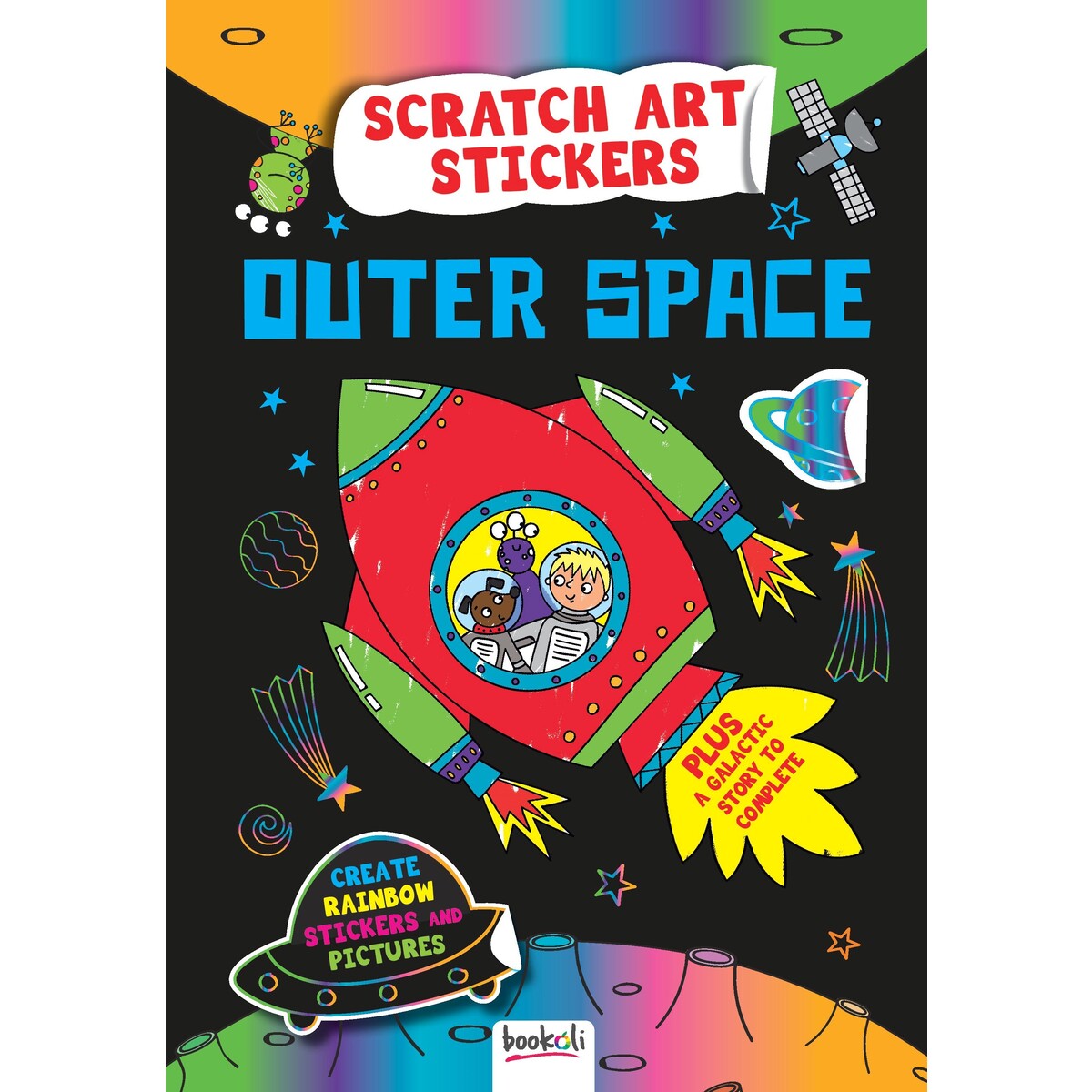 Scratch Art Stickers: Outer Space