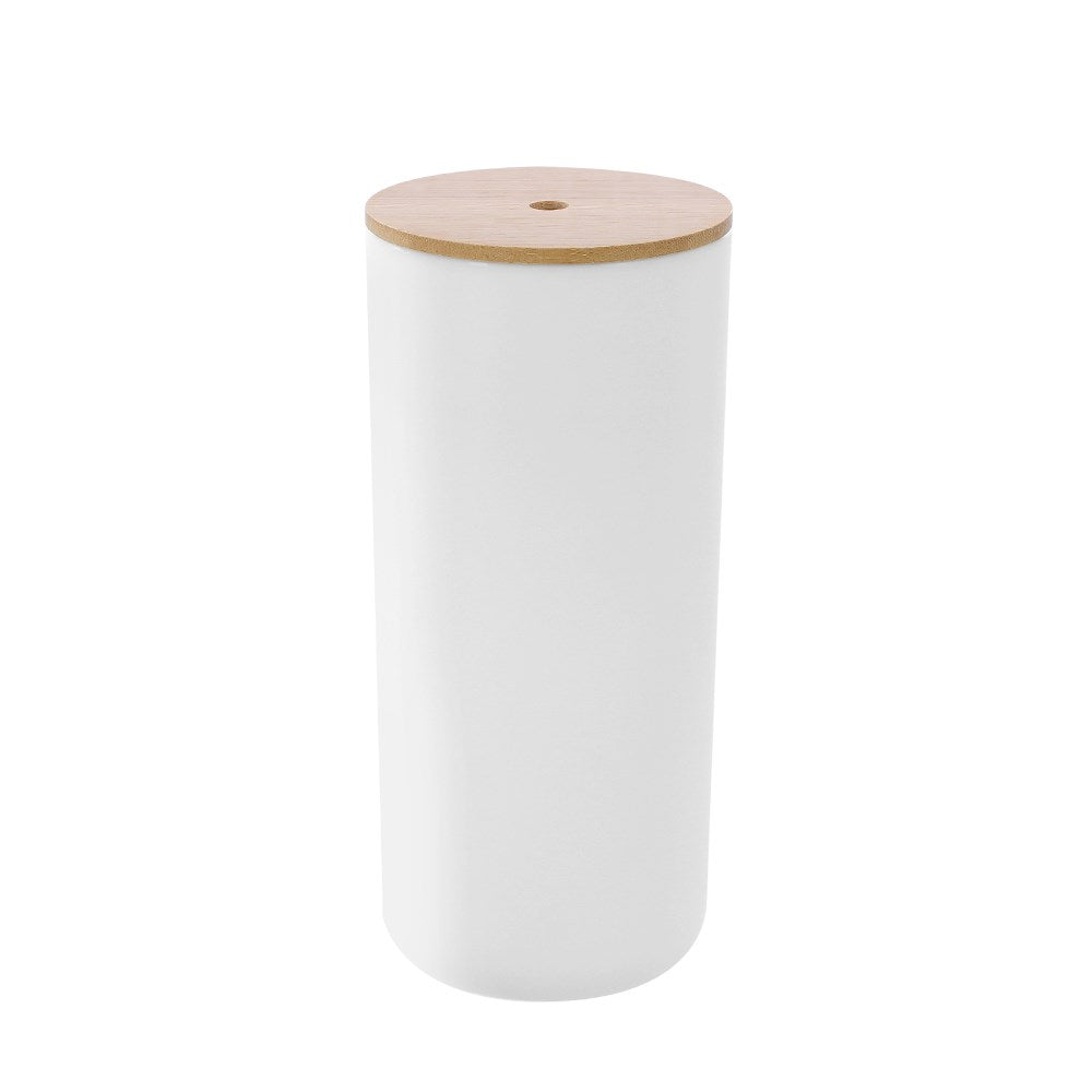 Boxsweden Bano Toilet Brush Holder with Bamboo Top - 10.5x10.5x35cm