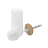 Boxsweden Bano Toilet Brush Holder with Bamboo Top - 10.5x10.5x35cm