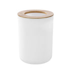 Boxsweden Bano Bathroom Bin with Bamboo Top - 19.5x19.5x26cm
