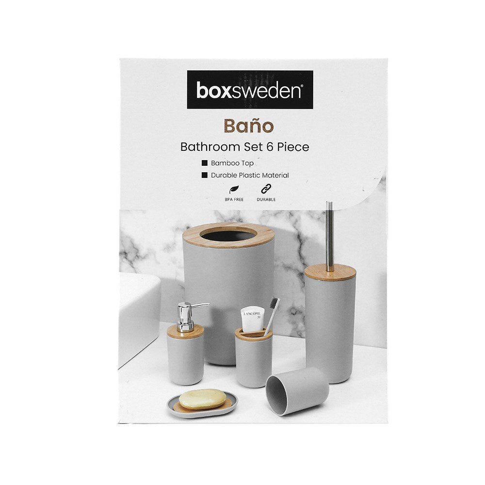 Boxsweden 6 Piece Bano Bathroom Set