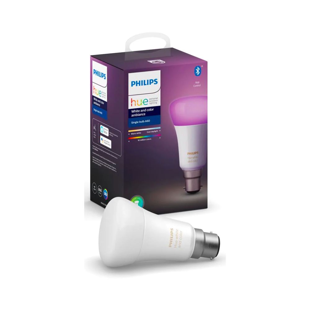 Philips Hue B22 A60 Colour Bluetooth Bulb