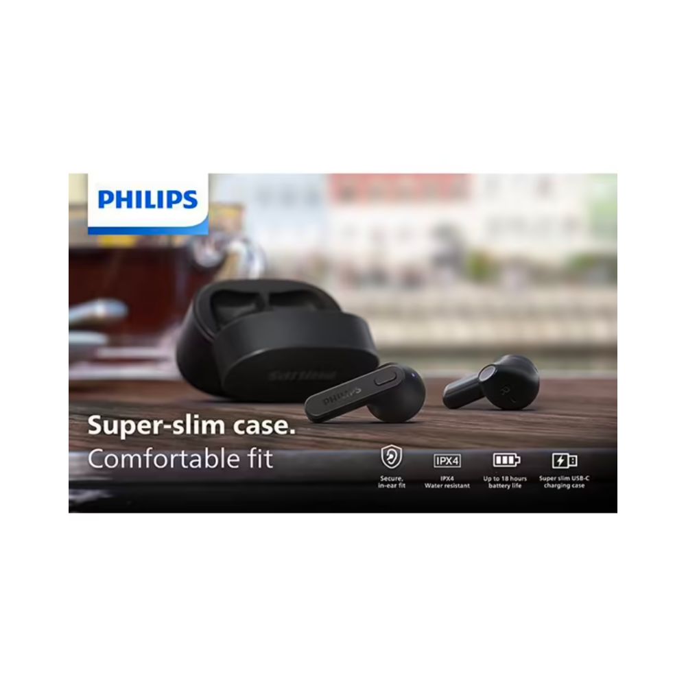 Philips True Wireless TAT2236 Earbuds - Black – Smooth Sales