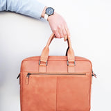 Jack Bee Flinders Leather Laptop Bag