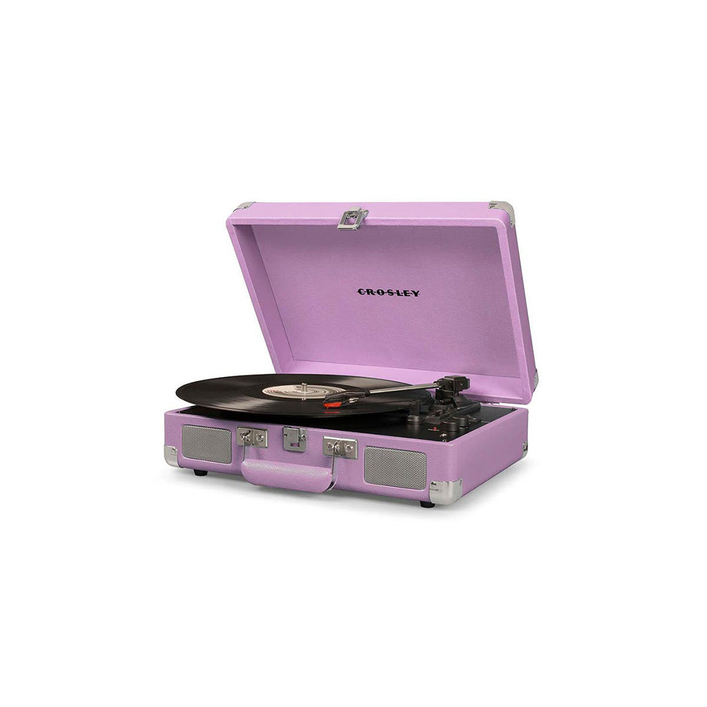 Crosley Cruiser Deluxe Vintage 3-Speed Portable Turntable + Free Record Storage Crate