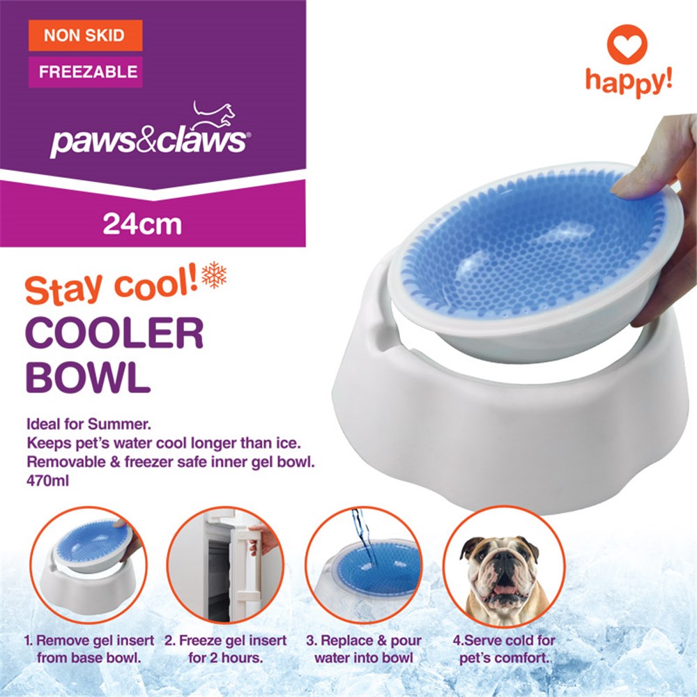 Paws & Claws Pet Cooler Bowl