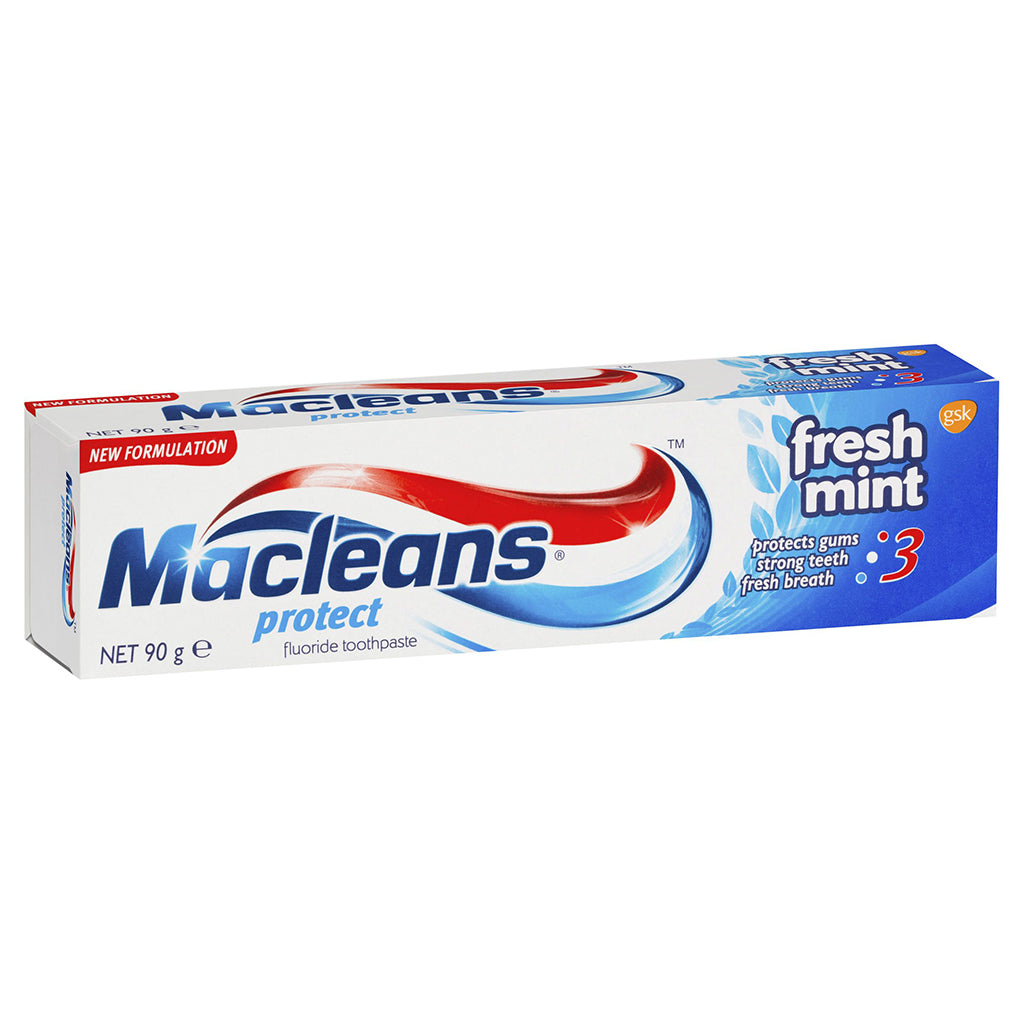 3 Pack x Macleans Protect Fresh Mint Toothpaste 90g