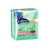 Libra Invisible Sport Pads Super With Wings - 10 Pack