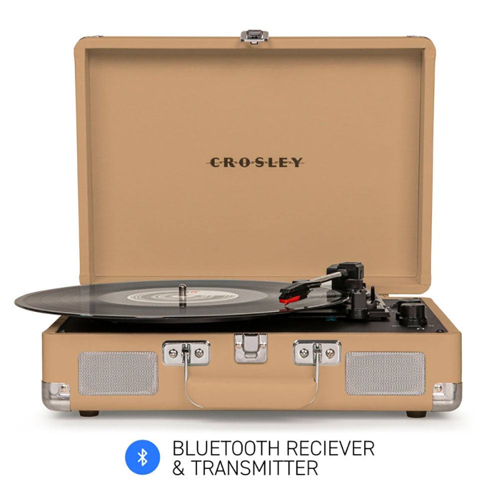 Crosley Cruiser Light Tan - Bluetooth Portable Turntable