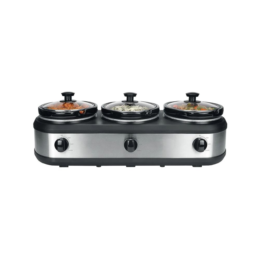 Healthy Choice 2.5L Electric 3-Pot Slow Cooker - SC3-250SS