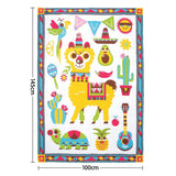 Yookidoo Fiesta Kids Baby Activity Playmat to Bag with Musical Rattle