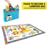 Yookidoo Fiesta Kids Baby Activity Playmat to Bag with Musical Rattle