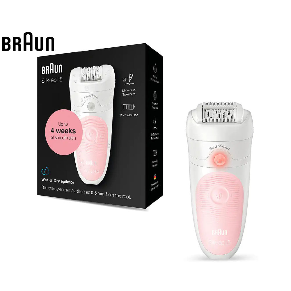 Braun Silk Epilator 5 For Beginners - White/Pink