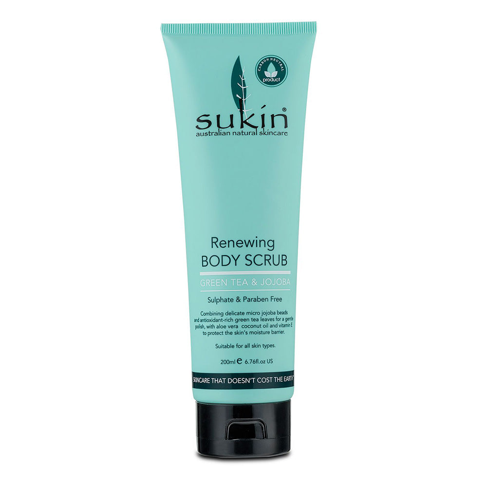 Sukin Renewing Body Scrub - Green Tea and Jojoba - 200ml
