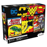 500 Piece Jigsaw Puzzle - DC Comics 3 Pack Puzzle Set
