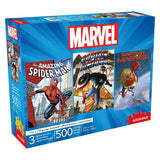 500 Piece Jigsaw Puzzle - Marvel 3 Pack Puzzle Set