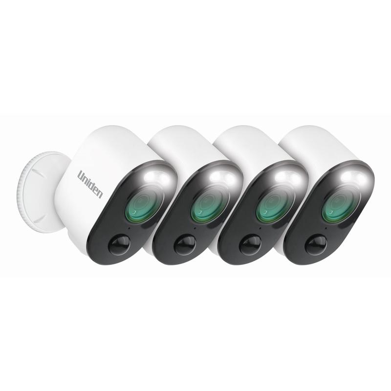 Uniden Guardian Outdoor Solo Bullet Spotlight Security Camera 4 Camera Kit