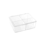 Boxsweden Crystal Hinged 4 Compartment Container