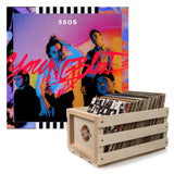 Crosley Record Storage Crate & 5 Seconds Of Summer Youngblood - Vinyl Album Bundle