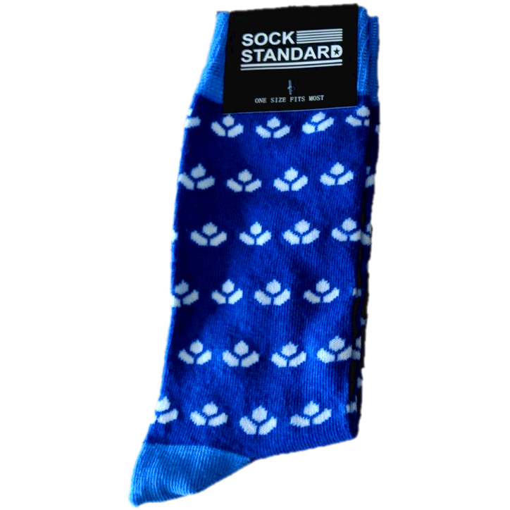 Sock Standard - Blue/White Pattern
