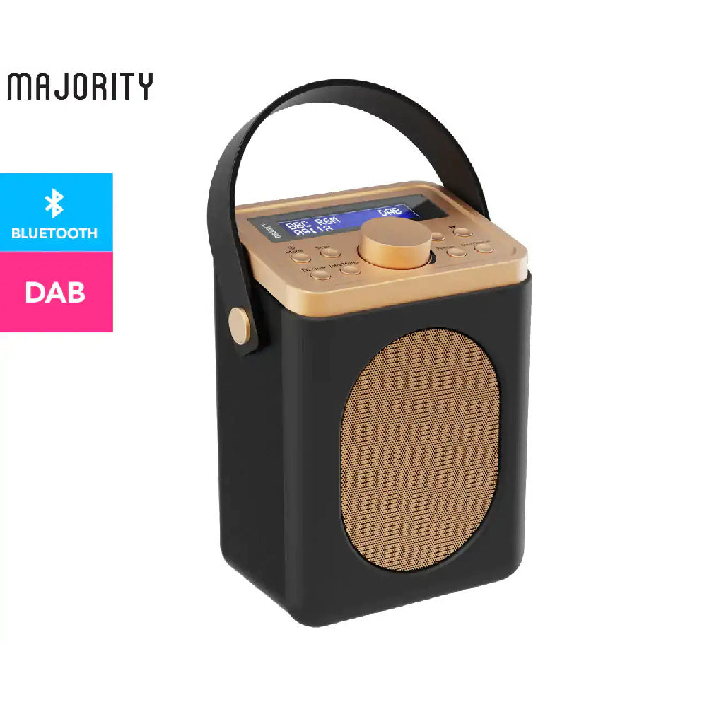 Majority Little Shelford Bluetooth & DAB Radio with Bluetooth-Black