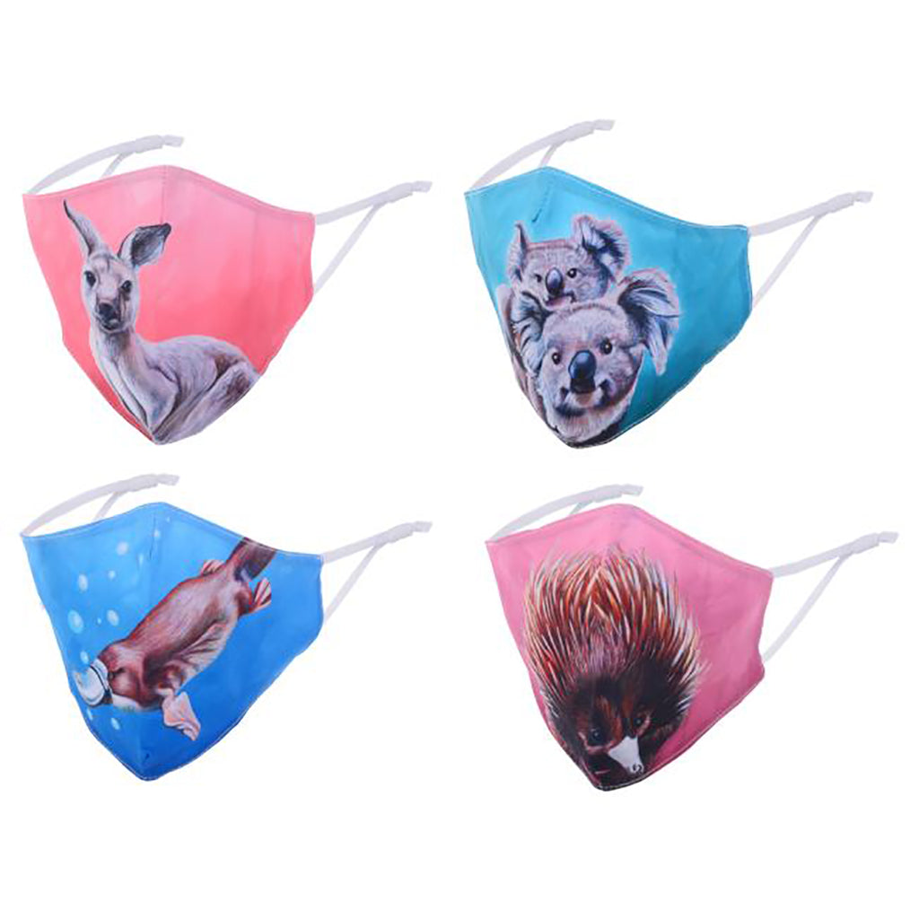 MaskiT Reusable 3 Layer Masks - Australian Animals