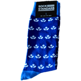 Sock Standard - Blue/White Pattern
