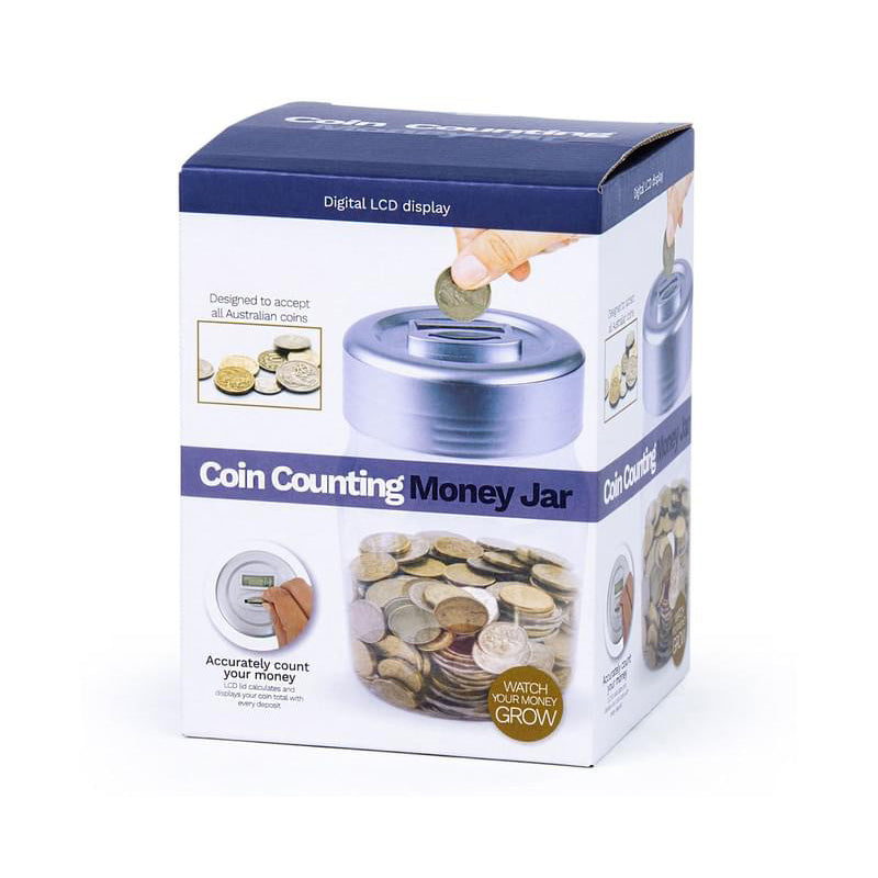 Digital Coin Counting Money Jar