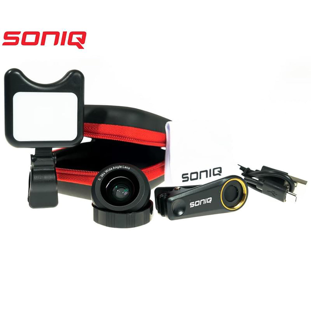 SONIQ Phone Camera Lens & LED Fill Light Kit