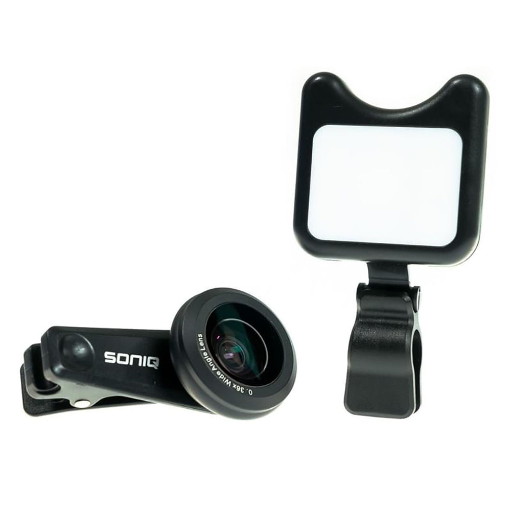 SONIQ Phone Camera Lens & LED Fill Light Kit